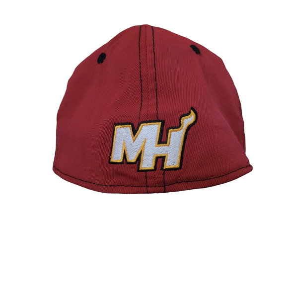 Adidas NBA Fitmax 7.0 Miami Heat White Logo Fitted YOUTH Cap OSFM - Picture 7 of 9